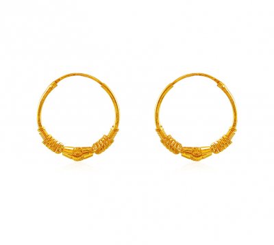 22k Gold Hoop Earrings ( Hoop Earrings )