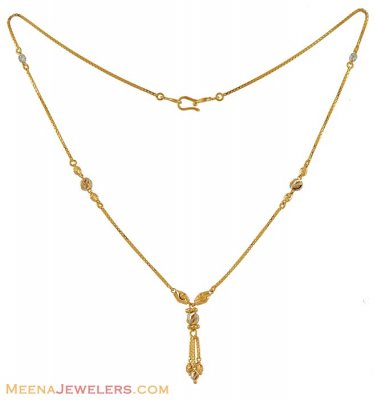 22Kt Gold Chain (two tone) ( 22Kt Gold Fancy Chains )