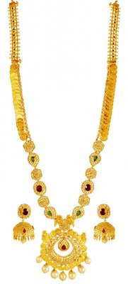 3 in 1 Uncut Diamond Set 22K ( Diamond Necklace Sets )