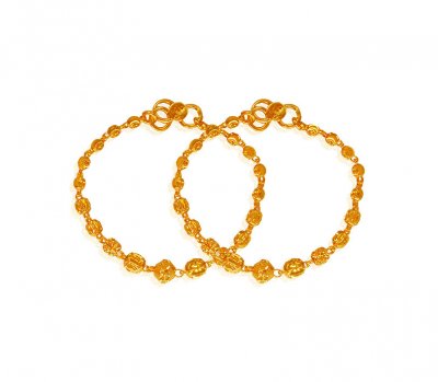 22k Gold Baby Beads Bracelet ( 22Kt Baby Bracelets )