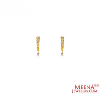 22K Gold Fancy Earrings ( Signity Earrings )