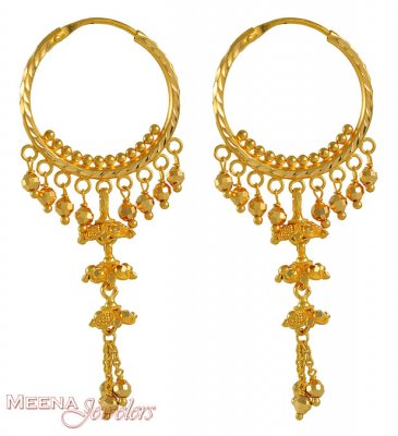 Gold Designer Hoops ( Hoop Earrings )