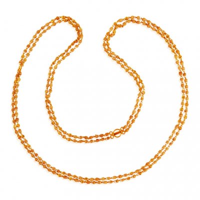 22Kt Gold White Tulsi Mala ( 22Kt Long Chains (Ladies) )