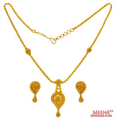 22kt Gold Polki Necklace Set ( Light Sets )