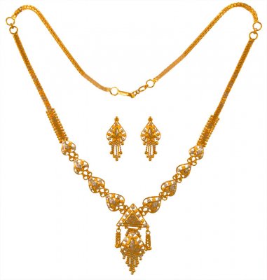 22 Karat Gold Two Tone Set ( Light Sets )