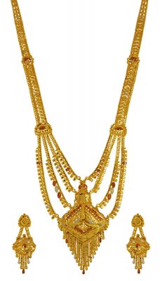 22kt Gold Bridal Necklace Set ( Bridal Necklace Sets )