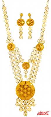 22k Yellow Gold Necklace Set - StGo25452 - 22kt Yellow Gold Necklace ...