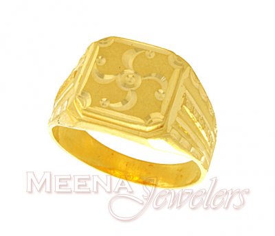 22Kt Gold Mens Ring ( Mens Gold Ring )