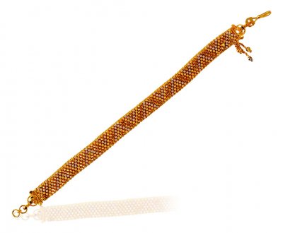 22 Karat Two Tone Gold Bracelet ( Ladies Bracelets )