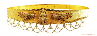 Goddess Laxmi Indian Waist Belt 22k ( Gold Waist Belt )