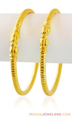 22k Gold Ladies Pipe Bangles (1PC) ( Kadas )