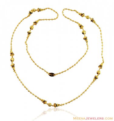 Meena Balls Gold Chain 22k ( 22Kt Gold Fancy Chains )