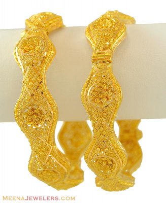 22Kt Gold Fancy Kada (1 Pc Only) ( Kadas )