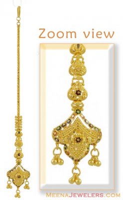 Meenakari Gold Tikka (22Kt) ( Gold Tikka )