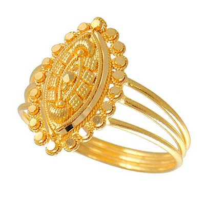 22Kt Gold Indian Ring ( Ladies Gold Ring )