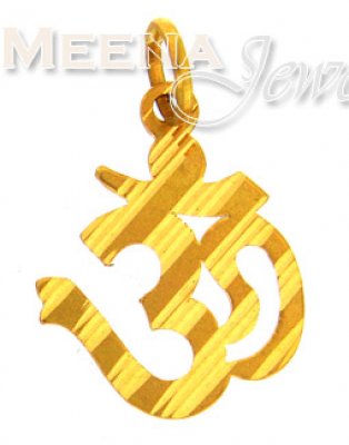 22 Kt Gold Pendant ( Om Pendants )