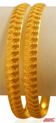 22kt Gold  Bangles (2 Pcs) ( Gold Bangles )