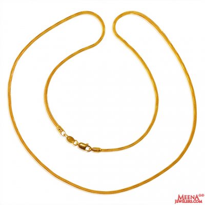 22k Gold Wheat Style Chain ( Plain Gold Chains )