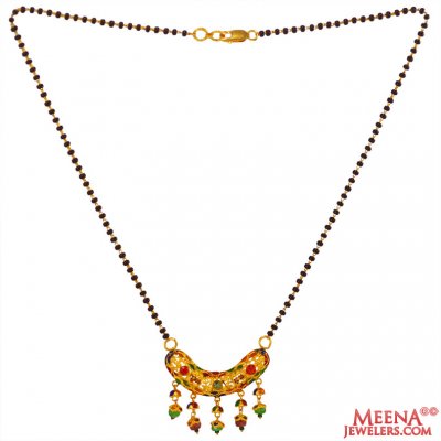 22k Gold Meenakari Mangalsutra ( MangalSutras )