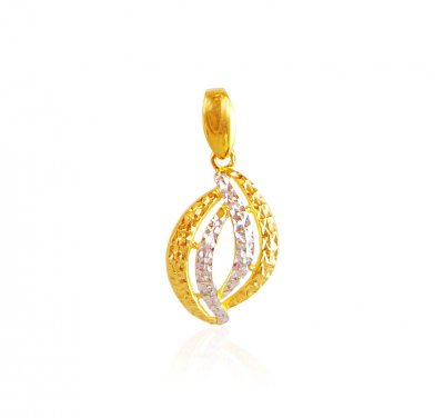 22K Gold Two Tone Pendant ( Fancy Pendants )