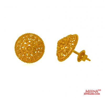 22k Gold Earings ( 22 Kt Gold Tops )