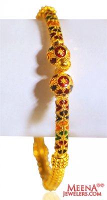 22Karat Gold Meenakari Kada(1PC)  ( Kadas )