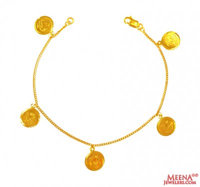 22k Gold Hanging Bracelet ( Ladies Bracelets )