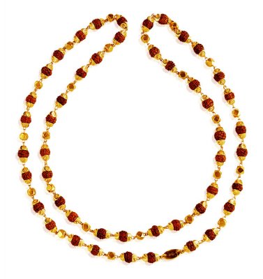 22Karat Gold Rudraksh Mala 25In ( Men`s Gold Chains )