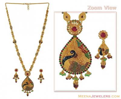 22k Gold antique patta haar ( Bridal Necklace Sets )