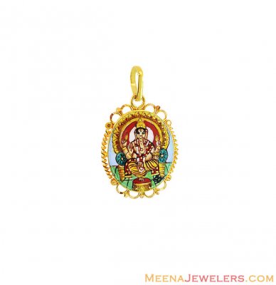 Ganesh Pendant (22K Gold) ( Ganesh, Laxmi and other God Pendants )