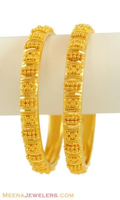 22Kt Gold Designer Bangle (1 Pc only) ( Gold Bangles )