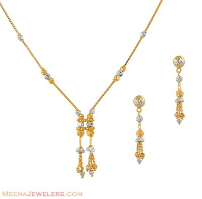 Necklace Set With Two Tone ( Light Sets )