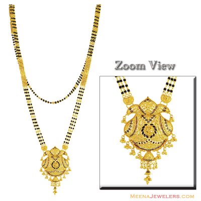 22K Gold Meenakari Mangalsutra  ( MangalSutras )