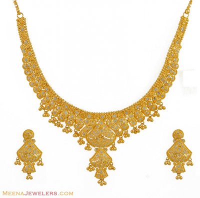 22K Gold Two Tone Set (exclusive) ( 22 Kt Gold Sets )