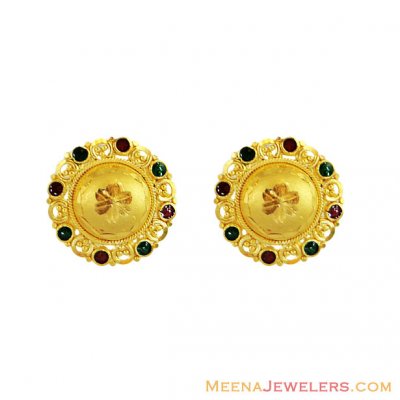 22Kt Gold Meenakari Tops ( 22 Kt Gold Tops )