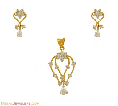 22k Signity pendant set ( Fancy Pendant Set )