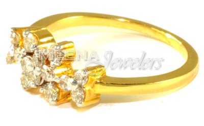 18Kt Yellow Gold Diamond Ring ( Diamond Rings )