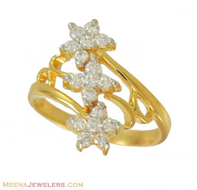 22K Gold Fancy Ring ( Ladies Signity Rings )