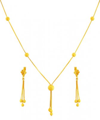 22K Necklace and Earring Set ( Light Sets )