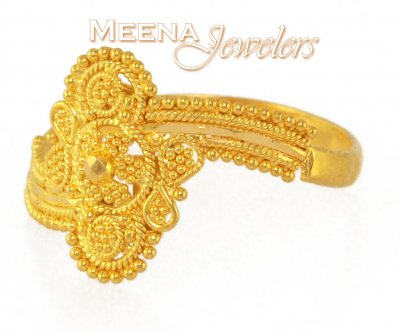 22Kt Gold Designer Ring ( Ladies Gold Ring )