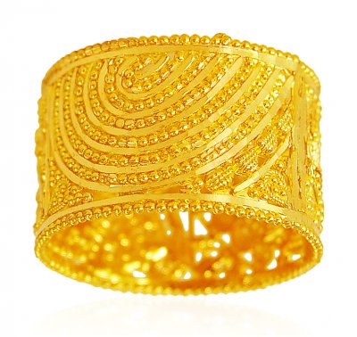 22k Gold Filigree Band  ( Ladies Gold Ring )