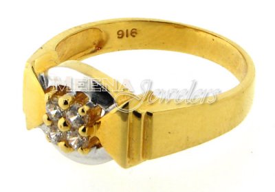 Mens 22KT Gold Signity Ring ( Mens Signity Rings )