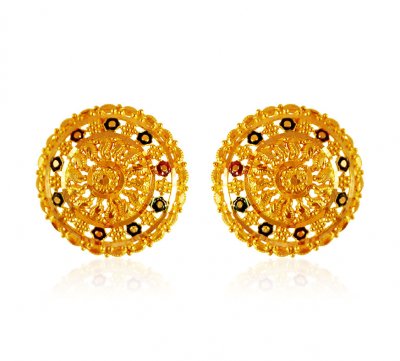 22kt Gold Meenakari Tops ( 22 Kt Gold Tops )