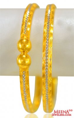 22KT Gold Kada (2PCS) ( Gold Bangles )