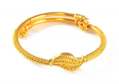 22K Filigree Baby Bangle(1pc) ( Baby Bangles )