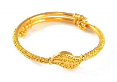 22K Filigree Baby Bangle(1pc) ( Baby Bangles )