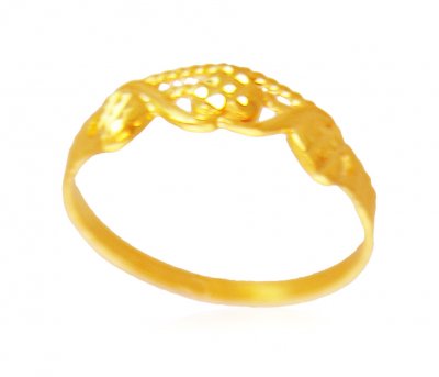 22K Gold Fancy Gold Ring ( Ladies Gold Ring )