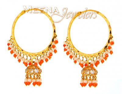 22Karat Gold Earrings Hoop Style ( Hoop Earrings )