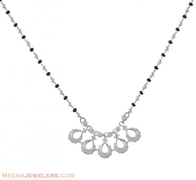 White Gold Mangalsutra ( Diamond MangalSutras )