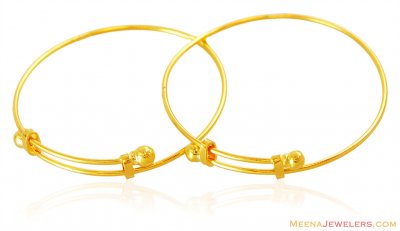 22K Gold Baby Bangle ( Baby Bangles )